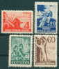 + 0693 Bulgaria 1948 Holidaying **MNH /Erholung  Kultur ; READING BOOK , MUSIC ACCORDION  BASKETBALL SPORT GLOBE CINEMA - Sonstige & Ohne Zuordnung