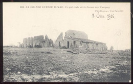 CPA  Non écrite 51 Guerre 1914/1918 SOUAIN PERTHES Lès HURLUS  Ce Qui Reste De La Ferme Des Wacques - Souain-Perthes-lès-Hurlus