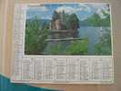 CALENDRIER ALMANACH DES  P.T.T. 1981 LE CHATEAU DU VAL CANTAL ROQUEBRUN HERAULT - Grand Format : 1981-90