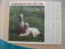 CALENDRIER ALMANACH DES  P.T.T. 1981   SETTERS ANGLAIS  COCKER ET SES PETITS - Grand Format : 1981-90