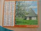 CALENDRIER ALMANACH DES  P.T.T. 1982 SAINT NECTAIRE  CHAUMIERE NORMANDE - Grand Format : 1981-90