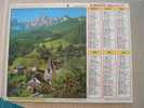 CALENDRIER ALMANACH DES  P.T.T. 1988  LES DOLOMITES ITALIE  ALPAGES 38 - Formato Grande : 1981-90