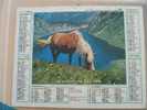 CALENDRIER ALMANACH DES  P.T.T. 1988  CHEVAL /CHIEN BERGER ALLEMAND - Grand Format : 1981-90