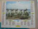 CALENDRIER ALMANACH DES  P.T.T. 1989   CAMARGUE VILLAGE DE PROVENCE - Grand Format : 1981-90