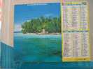 CALENDRIER ALMANACH DES  P.T.T. 1993 /GUADELOUPE /ILES MALDIVES - Grand Format : 1991-00