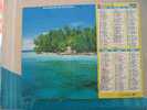 CALENDRIER ALMANACH DES  P.T.T. 1993 /GUADELOUPE /ILES MALDIVES - Formato Grande : 1991-00