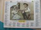 CALENDRIER ALMANACH DES  P.T.T DE 1999  ENFANTS ET MOUTON /CHATONS - Groot Formaat: 1991-00