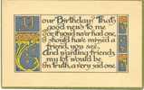 Angleterre.1917. - Birthday