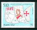 SAINT-PIERRE-ET-MIQUELON, 1992, N° 569** (Yvert Et Tellier), Christophe Colomb, Carte D´Europe, Voile - Unused Stamps