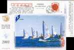 Sailing ,   Postal Stationery,  Pre-stamped Postcard - Vela