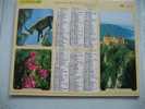 CALENDRIER ALMANACH DES P.T.T. DOUBLE PHOTOS/ 2004 / BOUQUETIN RHODODENDRON  JOUX  AIGLE  CROCUS  BOUCHOUX - Grand Format : 2001-...