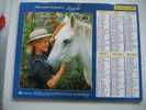 CALENDRIER ALMANACH DES P.T.T. DOUBLE PHOTOS/ 2004 / CHIEN  CHEVAL BLANC - Groot Formaat: 2001-...