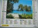 CALENDRIER ALMANACH DES P.T.T. DOUBLE PHOTOS/ 2004 /SEYCHELLES  ANSE LAZIO THAILAND KRABI ILE NUY BAY - Big : 2001-...