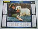 CALENDRIER ALMANACH DES P.T.T. DOUBLE PHOTOS/ 2005 /CHIENS  ENFANTS - Formato Grande : 2001-...