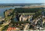 CPSM.SULLY SUR LOIRE. CHATEAU DU 14 EME ET SES DOUVES ALIMENTEESPAR LA SANGE.VUE AERIENNE.ANNEE 1966. - Sully Sur Loire