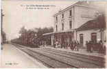 38- LA COTE -SAINT-ANDRE :LA GARE DU CHEMEIN DE FER AVEC ANIMATION. - La Côte-Saint-André