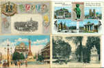 BELGIQUE:BRUXELLES:4 Cartes:1:Panorama.1909.2: Place De Brouchère.1930.3:Le Parc Et Le Parlement.1925.4:Souvenir De Brux - Lots, Séries, Collections