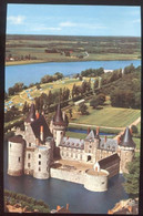 CPM Neuve 45 SULLY SUR LOIRE Vue Aérienne Du Château Et De La Loire, à Gauche Le Camping - Sully Sur Loire