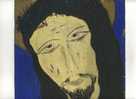 - TÊTE DE CHRIST . GOUACHE SIGNEE ET DATEE - Tempere