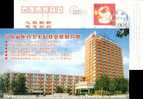 Building Shandong Medicine Researcher  Ad .  Postal Stationery, Pre-stamped Postcard - Sonstige & Ohne Zuordnung