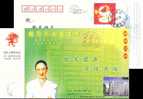 Building Nurse , Huangshi Hospital  Ad .  Postal Stationery, Pre-stamped Postcard - Altri & Non Classificati