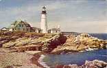 PORTLAND HEAD LIGHT. CASCO BAY .PORTLAND . MAINE - Portland