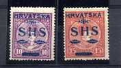 Jugo  Yougoslavie  Michel 64/65  Yvert 6/7  Mit Falz Michel Werte  180   Euros  HRVATSKA - Unused Stamps