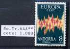 ANDORRA  ESPAGNOL  POSTFRICH   1972 Europa - 1972