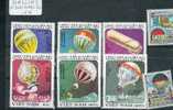 Lots De 8 Timbres Sur Les Ballons Et Dirigables De Divers Pays - Mongolfiere