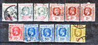 COLONIES ANGLAISES - MAURICE - 11 Timbres - Mauritius (...-1967)