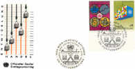 Vereinte Nationen (UNO) Wien -  FDC - Mi.-Nr. 34 + 35    (2) - Other & Unclassified