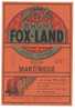 Etiquette De Rhum  - Fox Land  -   9 X 6 Cm  -  Société Du Rhum Paris Nice - Rhum