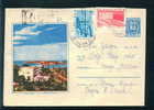 Uba Bulgaria PSE Stationery 1962 Panorama Nesebar Black Sea Resort Stamp HOTEL / KL7Coat Of Arms /6130 - Hotels, Restaurants & Cafés