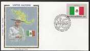 SA151-U.N. / O.N.U - SILK COVER-  MEXICO  //  MEJICO FLAG- BEAUTIFUL COVER. - Enveloppes