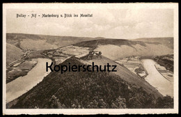 ALTE POSTKARTE BULLAY-ALF MARIENBURG & BLICK INS MOSELTAL Mosel Moselle AK Ansichtskarte Cpa Postcard - Alf-Bullay