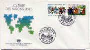 Vereinte Nationen (UNO) Wien -  FDC - Mi.-Nr. 75 + 76       (2) - Other & Unclassified