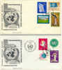 Vereinte Nationen (UNO) Genf -  FDC - Mi.-Nr. 1 Bis 8   (2 Briefe)      (1) - Altri & Non Classificati