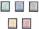 SVERIGE, 1955 MI 406-410 MNH - Unused Stamps