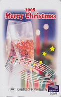 Carte Prépayée JAPON - NOEL 2008 Verre Musique - CHRISTMAS JAPAN Prepaid Card - WEIHNACHTEN Tosho Karte - NAVIDAD - Kerstmis