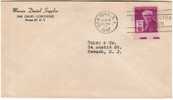 1027. Carta NEW YORK NY 1947. Station - Briefe U. Dokumente