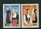Islande ** N° 652/653 - "Norden 89" Costumes Traditionnels - Other & Unclassified