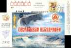 Gezhou Dam Hydroelectric Power Station   , Pre-stamped Postcard, Postal Stationery - Agua