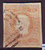 R2 King Luiz 10 Reis Orange - Unused Stamps