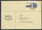 LIECHTENSTEIN, EXTREMELY RARE MIXED FRANKING, TWO DIFFERENT 10 CENTIMES STAMPS  ON COVER! - Cartas & Documentos