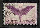 SWITZERLAND - 1933 - AIR MAIL - ALLEGORICAL FIGURE Of FLIGHT  - Yvert # A12 - Papier Gaufré - VF USED - Used Stamps