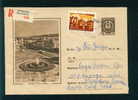 Uba Bulgaria PSE Stationery 1962 Town View VARNA , BUSSES , FOUNTAIN Stamp AIRPLANE MELNIK /KL6 Coat Of Arms /5972 - Bussen