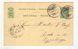 Carte Postale 5 C Double Cercle à Pont RUMELANGE 1906 Vers LUXEMBOURG  --  7/146 - Entiers Postaux