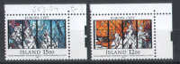 Timbres D'Islande Thematique Vitraux Y&T N° 618/19 ** Luxe - Verres & Vitraux