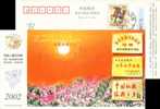 Chinese Gymnastics Place Of Origin Ad ,flower Pre-stamped Postcard, Postal Stationery - Gymnastics