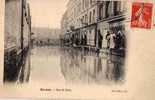 95 BEZONS Rue De Paris Inondations  Superbe  1910 - Bezons